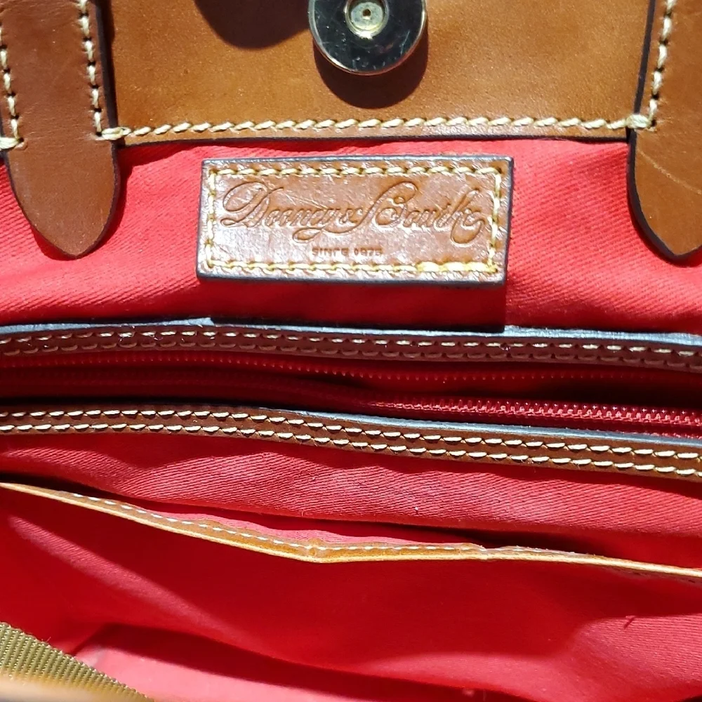Dooney & Bourke Textured Cream and Brown Tote